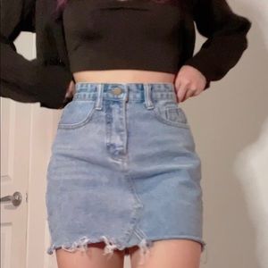 Yesstyle bodycon mini denim skirt